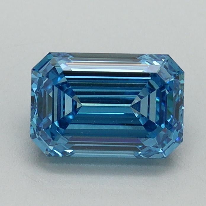 1.10 Ct. Fancy Vivid Blue Emerald Lab Grown Diamond