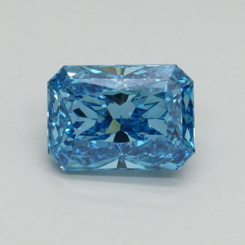 1.00 Ct. Fancy Vivid Blue Radiant Lab Grown Diamond