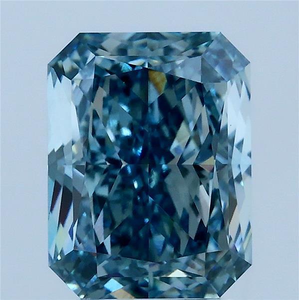 3.02 Ct. Fancy Vivid Blue Radiant Lab Grown Diamond