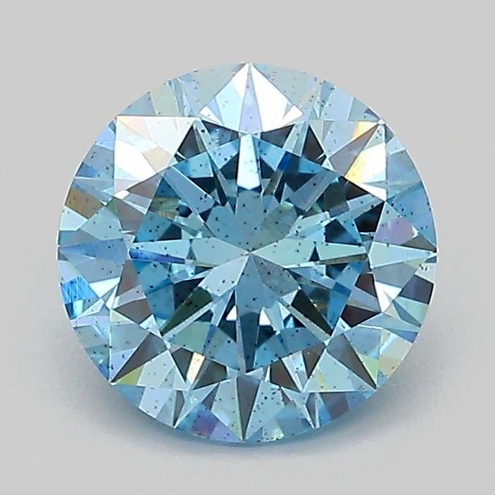 1.60 Ct. Fancy Vivid Blue Round Lab Grown Diamond