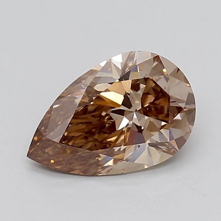 2.06 Ct. Fancy  Brown Pear Lab Grown Diamond