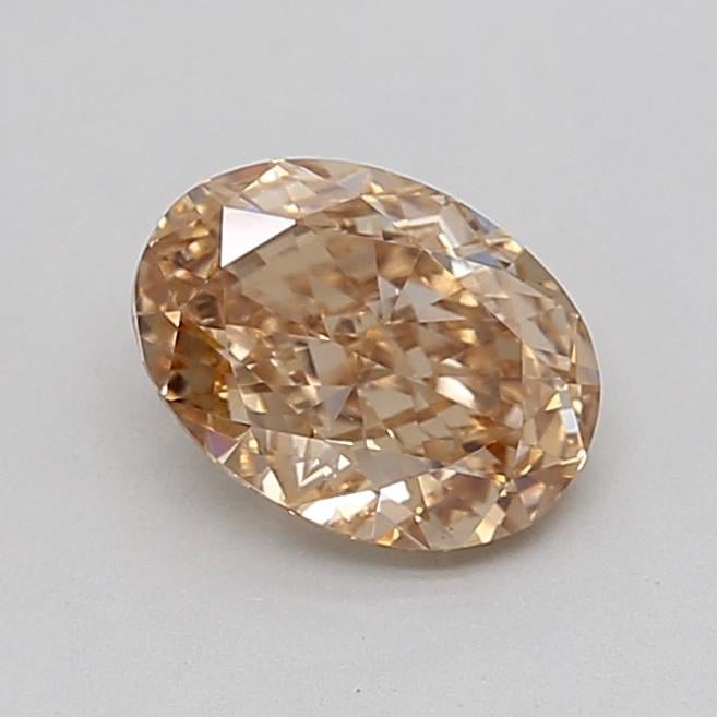 1.07 Ct. Fancy Light  Brown Oval Lab Grown Diamond
