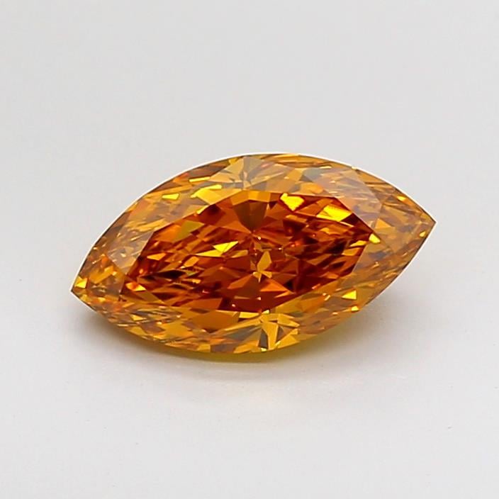 1.60 Ct. Fancy Vivid Orange Marquise Lab Grown Diamond