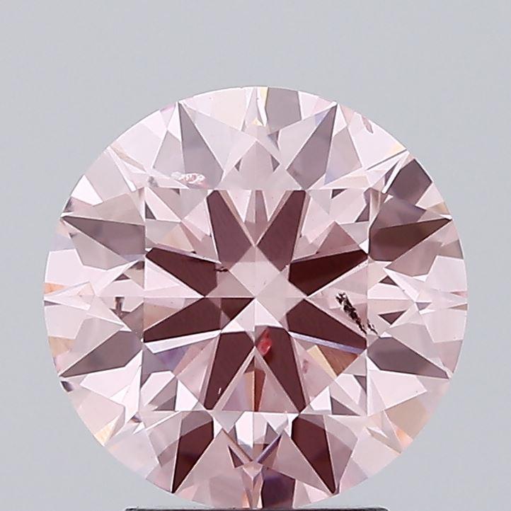 3.00 Ct. Fancy Vivid Pink Round Lab Grown Diamond