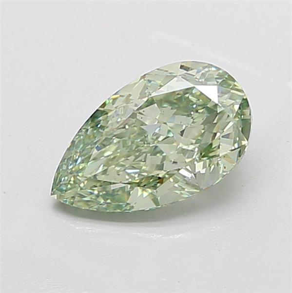 2.35 Ct. Fancy Vivid Green Pear Lab Grown Diamond