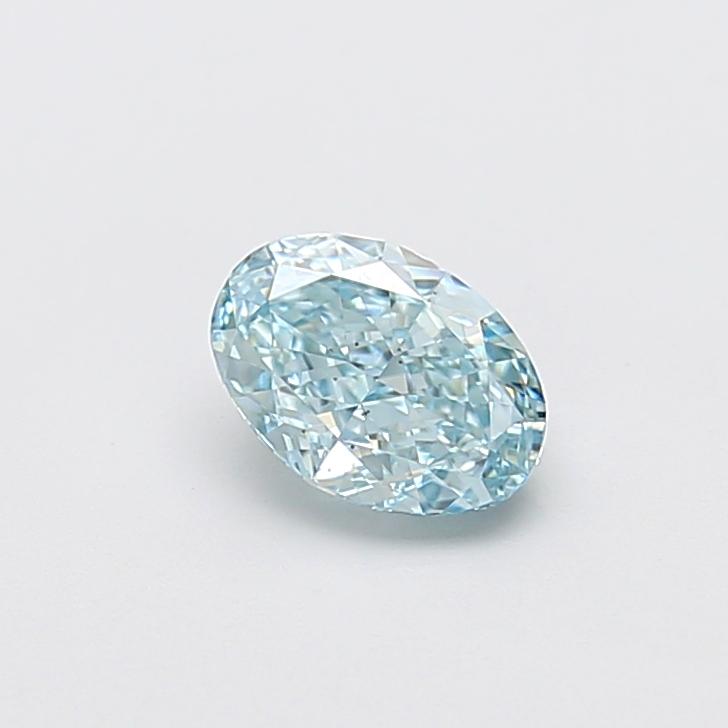 1.10 Ct. Fancy Intense  Blue Oval Lab Grown Diamond