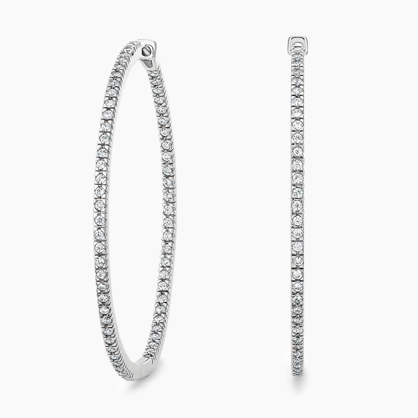 Shop Diamond Hoop Earrings For Women | Anjolee