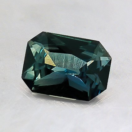 7.4x5.5mm Premium Green Radiant Sapphire