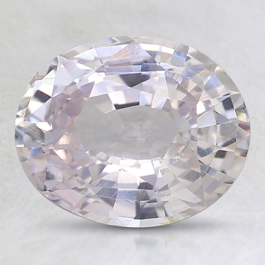 9x7.3mm Peach Oval Sapphire