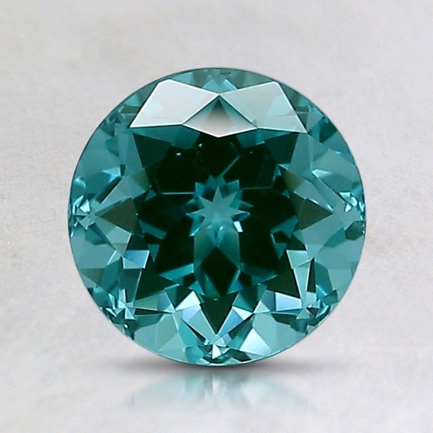 7mm Teal Round Lab Grown Spinel