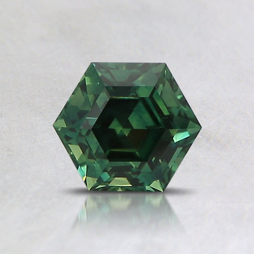 6mm Teal Hexagon Montana Sapphire