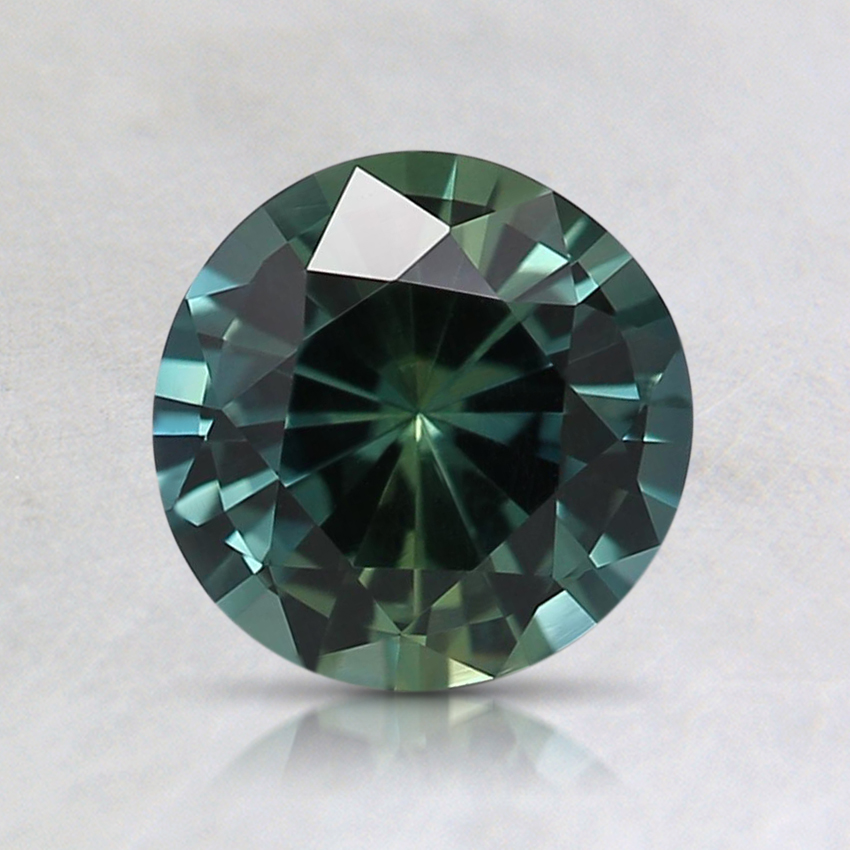 6.6mm Unheated Teal Round Sapphire