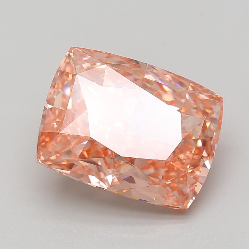 10.05 Ct. Fancy Vivid Pink Cushion Lab Grown Diamond