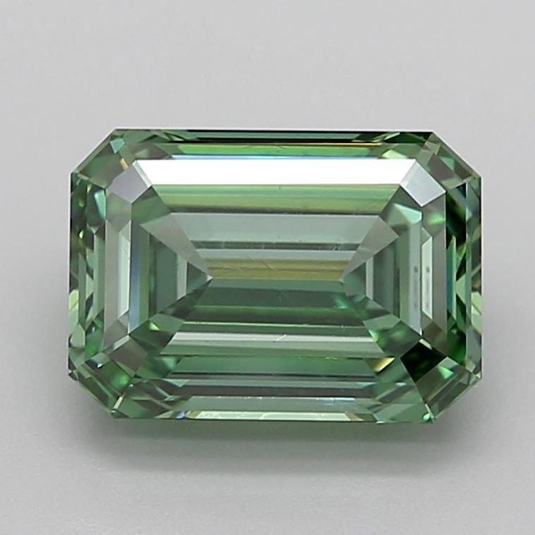 4.79 Ct. Fancy Vivid Green Emerald Lab Grown Diamond