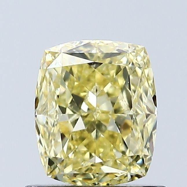 1.05 Ct. Fancy Intense Yellow Cushion Lab Grown Diamond