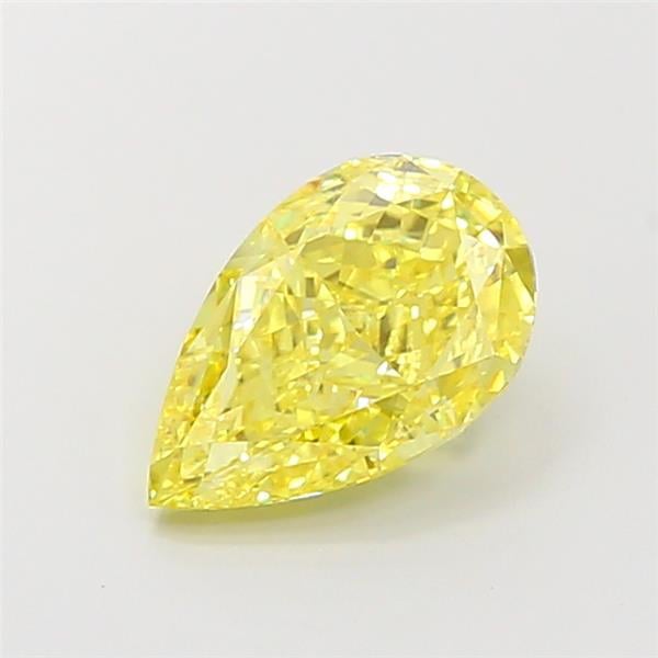2.56 Ct. Fancy Vivid Yellow Pear Lab Grown Diamond