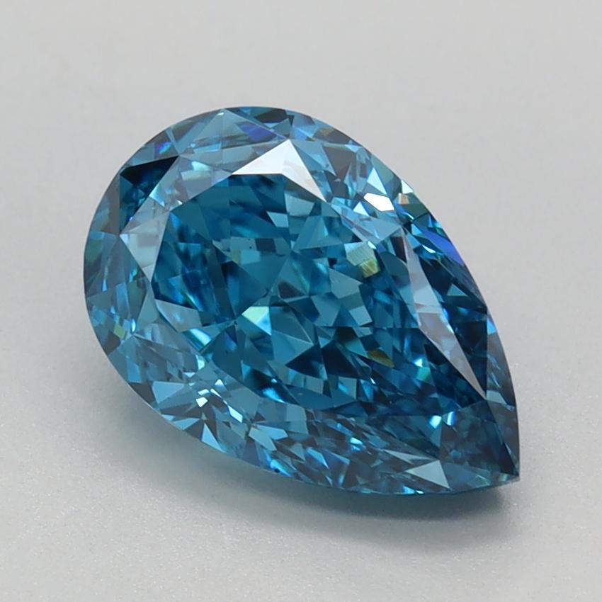 1.70 Ct. Fancy Vivid Blue Pear Lab Grown Diamond