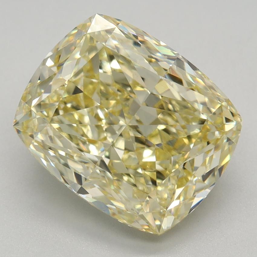 3.02 Ct. Fancy Vivid Yellow Cushion Lab Grown Diamond