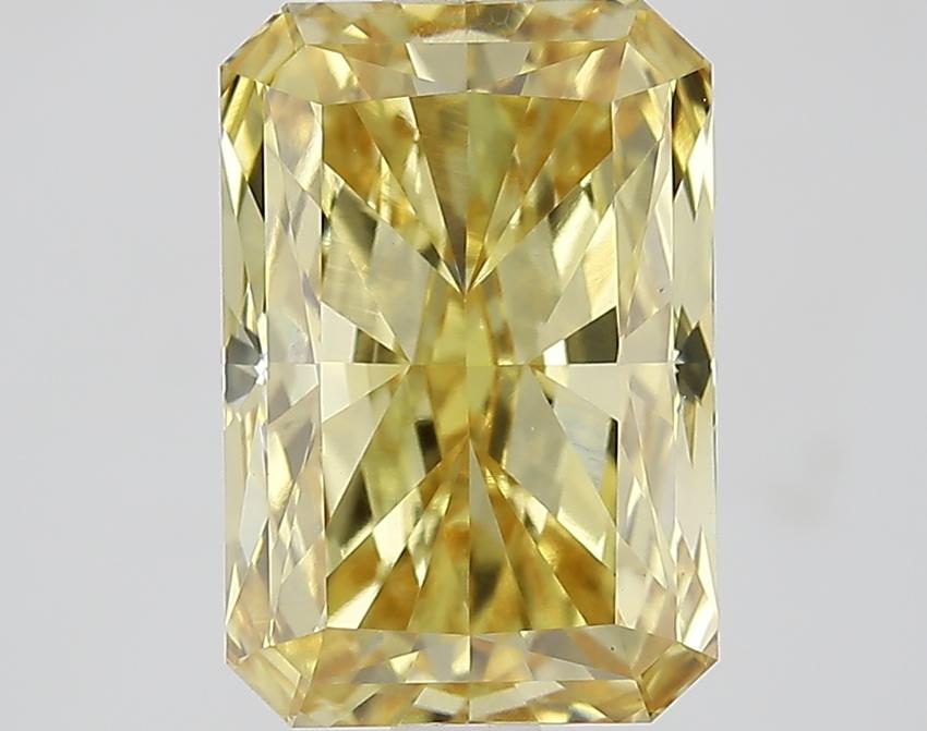2.75 Ct. Fancy Vivid Yellow Radiant Lab Grown Diamond
