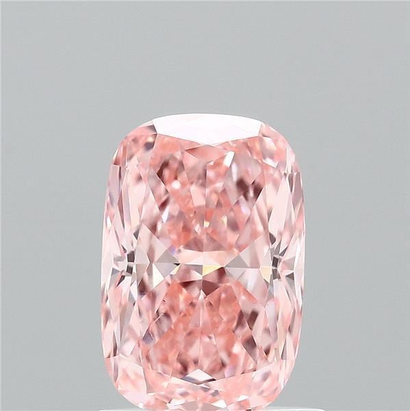 1.07 Ct. Fancy Vivid Pink Cushion Lab Grown Diamond
