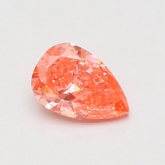 0.51 Ct. Fancy Vivid Pink Pear Lab Grown Diamond