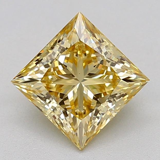 1.01 Ct. Fancy Light  Yellow Princess Lab Grown Diamond