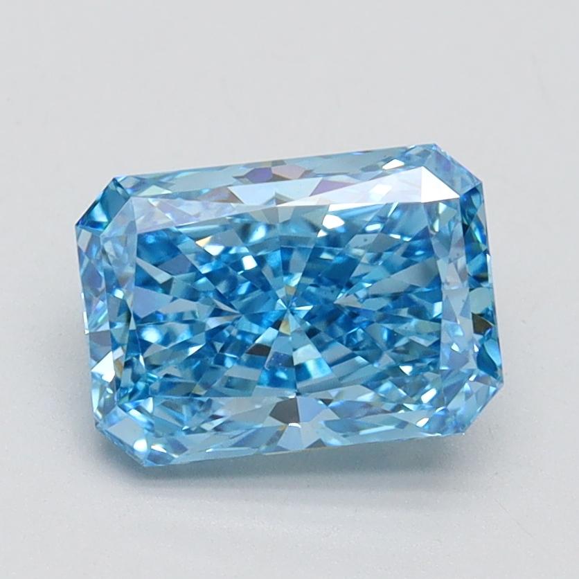 1.65 Ct. Fancy Vivid Blue Radiant Lab Grown Diamond