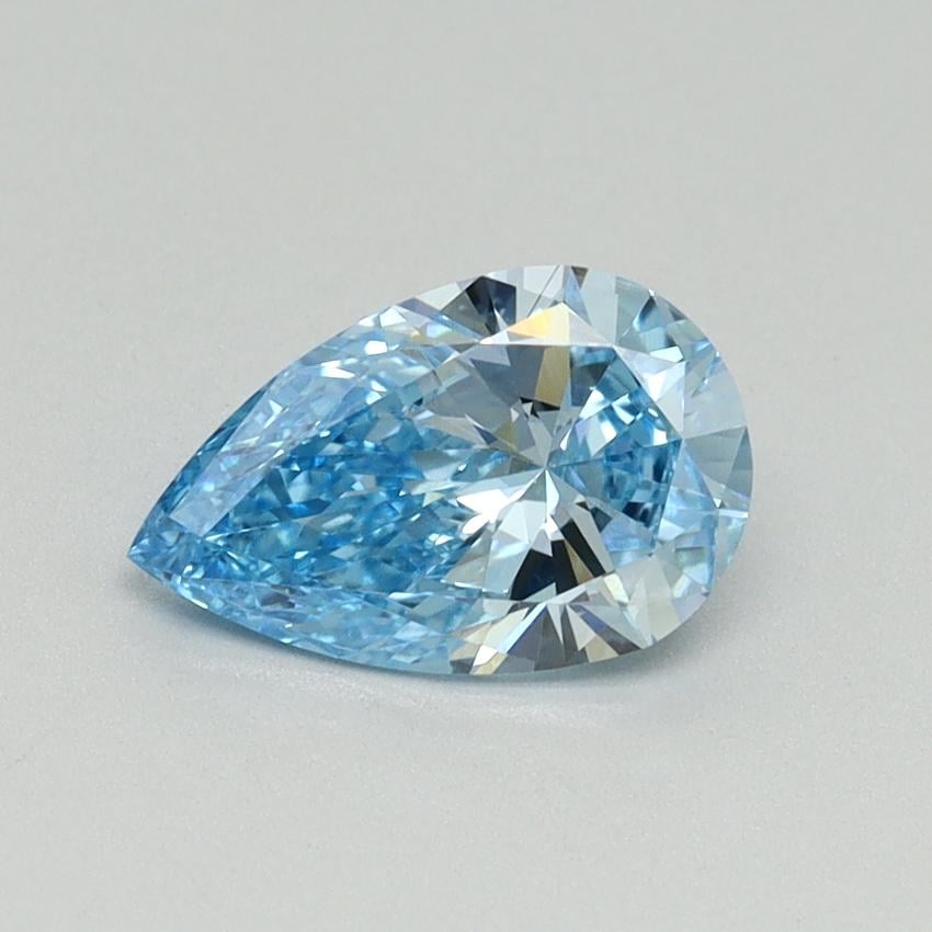 0.96 Ct. Fancy Vivid Blue Pear Lab Grown Diamond