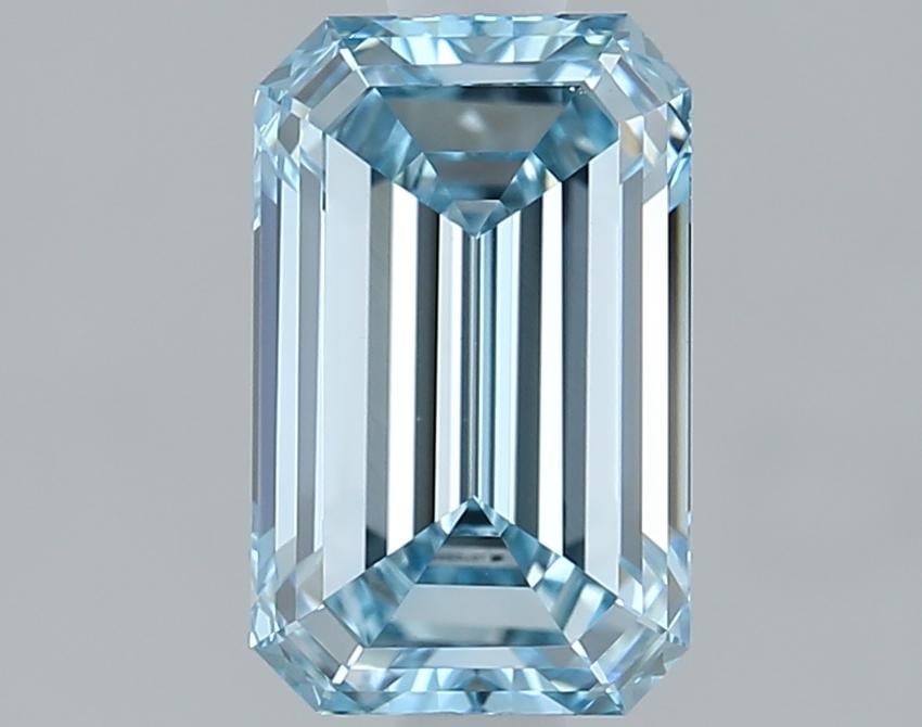 1.50 Ct. Fancy Intense Blue Emerald Lab Grown Diamond