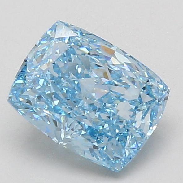 2.02 Ct. Fancy Vivid Blue Cushion Lab Grown Diamond