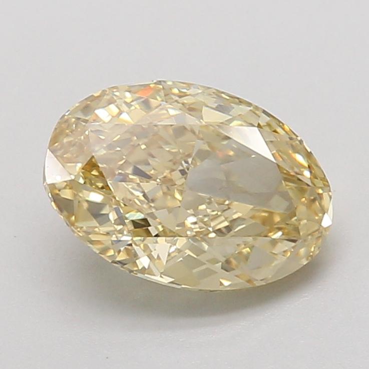 2.52 Ct. Fancy Intense Yellow Oval Lab Grown Diamond