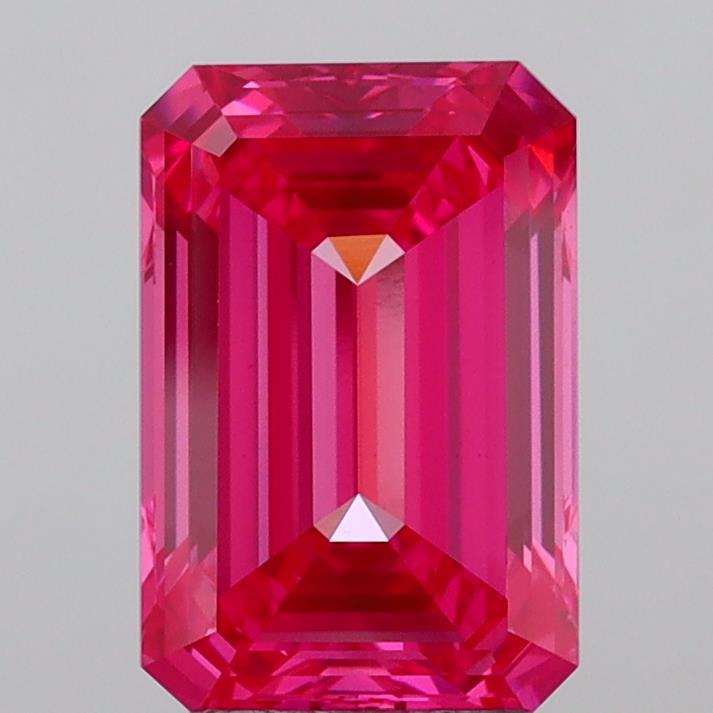 4.01 Ct. Fancy Vivid Pink Emerald Lab Grown Diamond