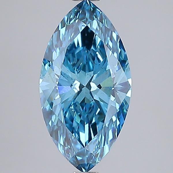 2.57 Ct. Fancy Vivid Blue Marquise Lab Grown Diamond