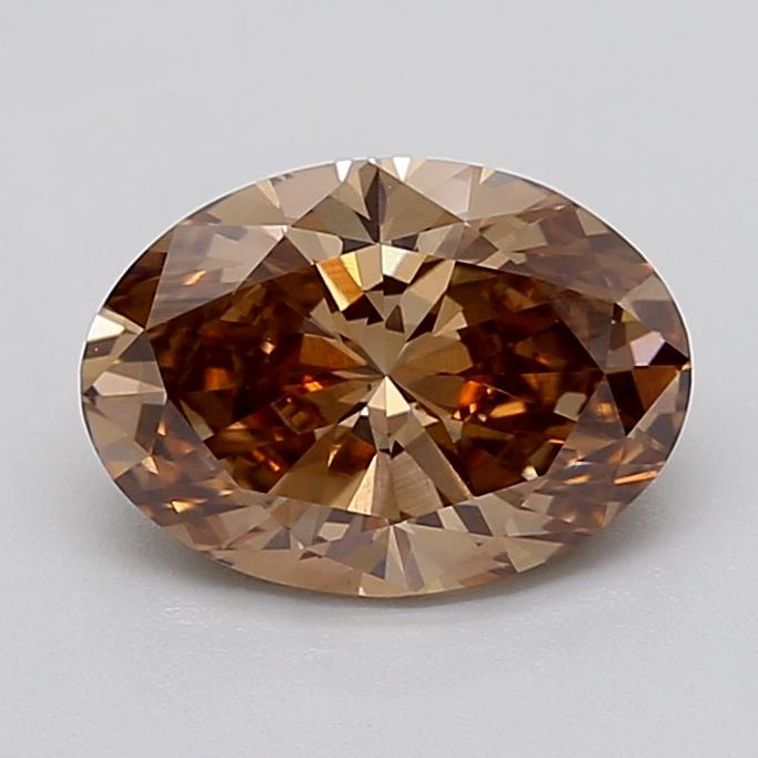 2.07 Ct. Fancy Light  Brown Oval Lab Grown Diamond