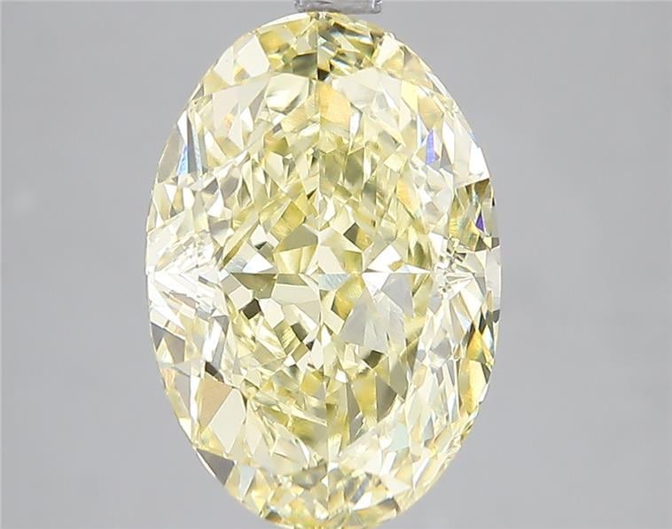 5.07 Ct. Fancy Vivid Yellow Oval Lab Grown Diamond