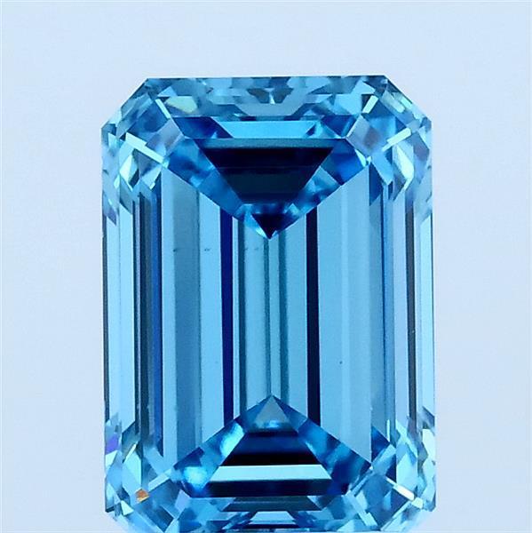 2.00 Ct. Fancy Vivid Blue Emerald Lab Grown Diamond
