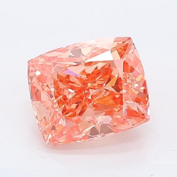 1.03 Ct. Fancy Vivid Pink Cushion Lab Grown Diamond