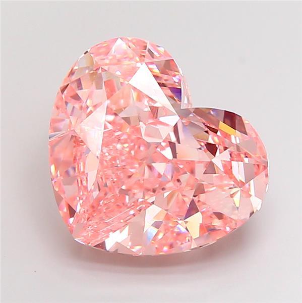 24.88 Ct. Fancy Vivid Pink Heart Lab Grown Diamond