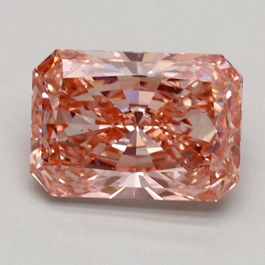 1.75 Ct. Fancy Intense Pink Radiant Lab Grown Diamond