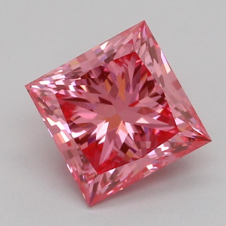 1.02 Ct. Fancy Vivid Pink Princess Lab Grown Diamond