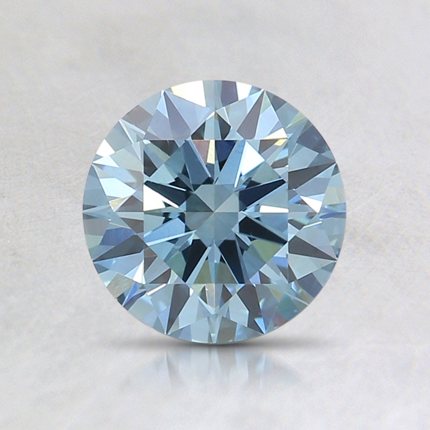 0.93 Ct. Fancy Blue Round Lab Created Diamond