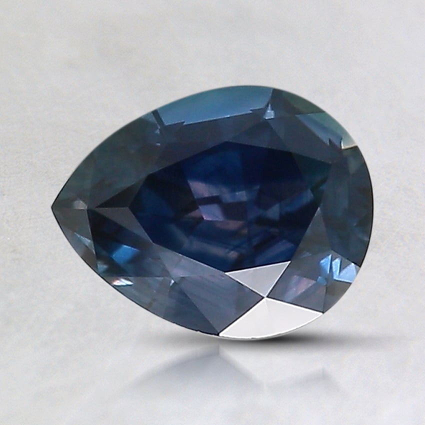 7.7x6mm Blue Pear Montana Sapphire