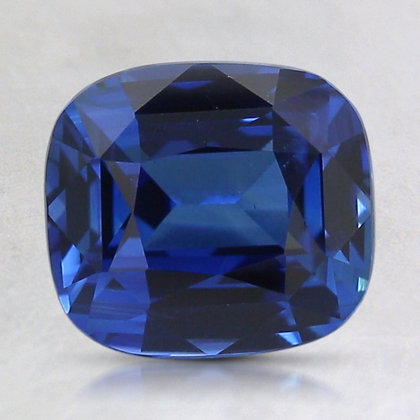 8.6x7.7mm Blue Cushion Sapphire