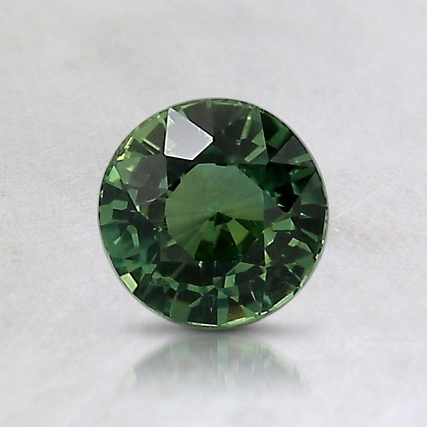 5.5mm Unheated Green Round Sapphire