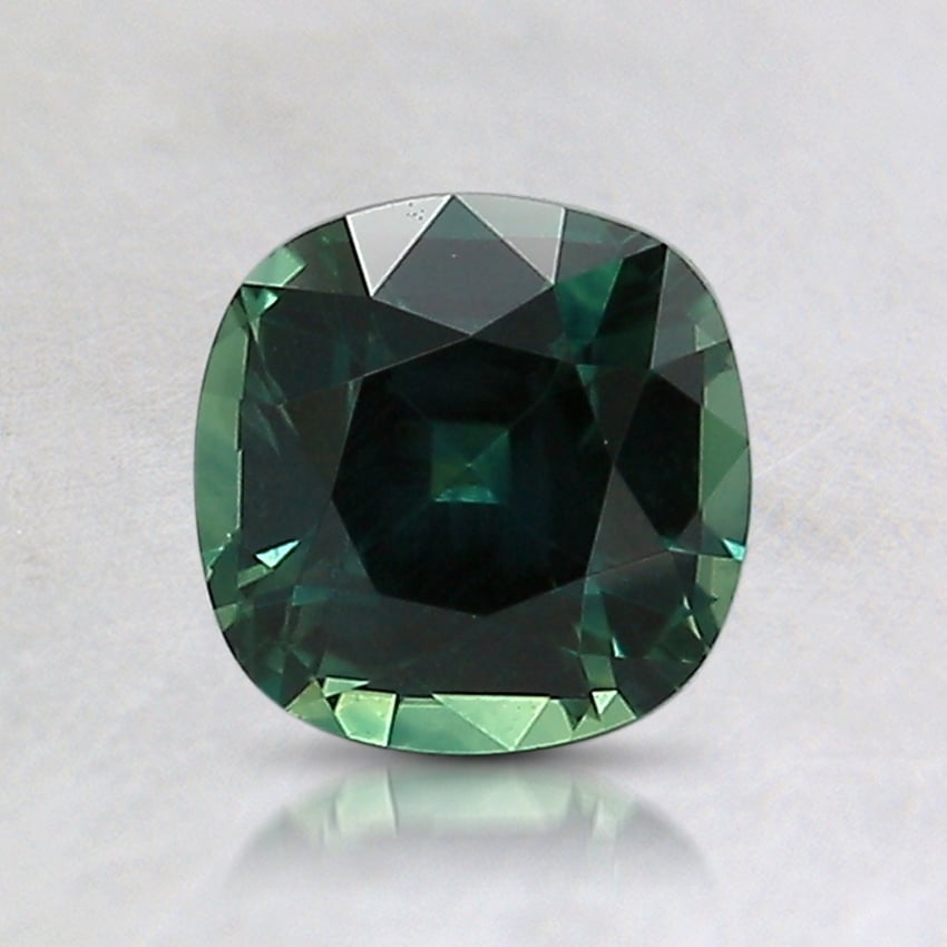 6mm Teal Cushion Montana Sapphire