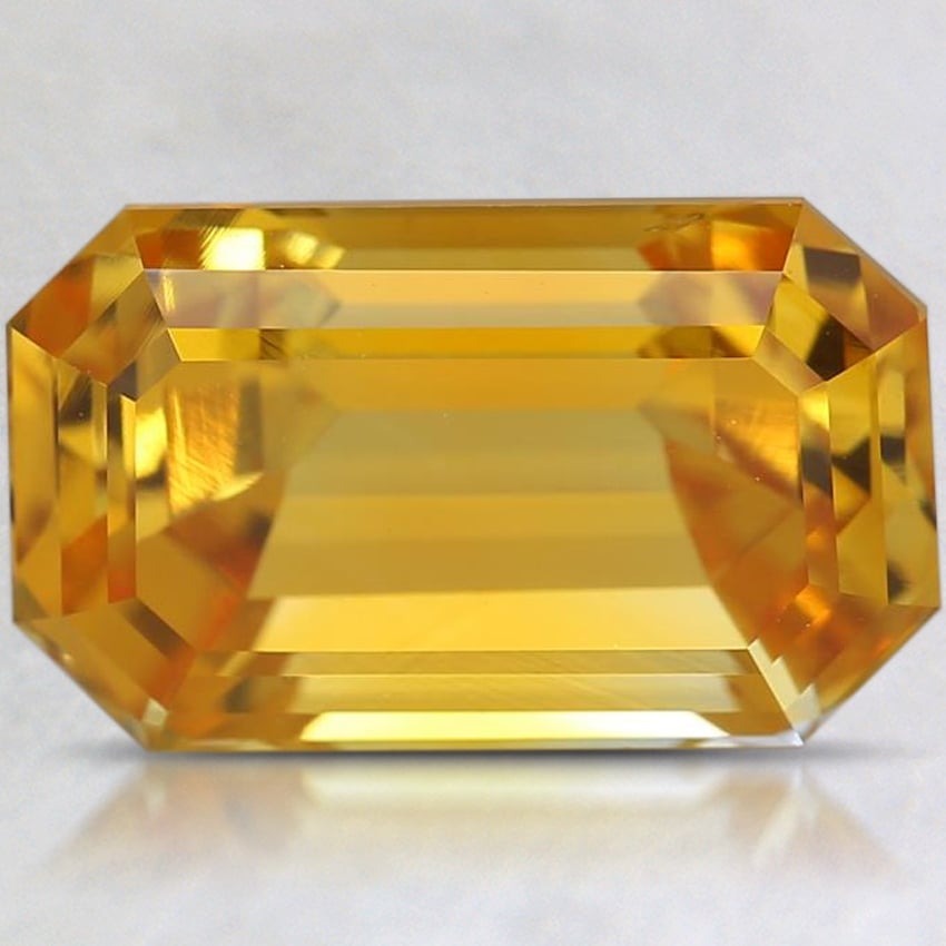 11.1x6.8mm Yellow Modified Emerald Sapphire