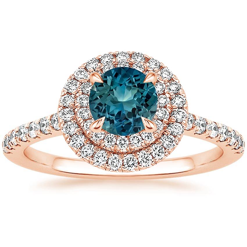 Sapphire Soleil Diamond Ring (2/3 ct. tw.) in 14K Rose Gold