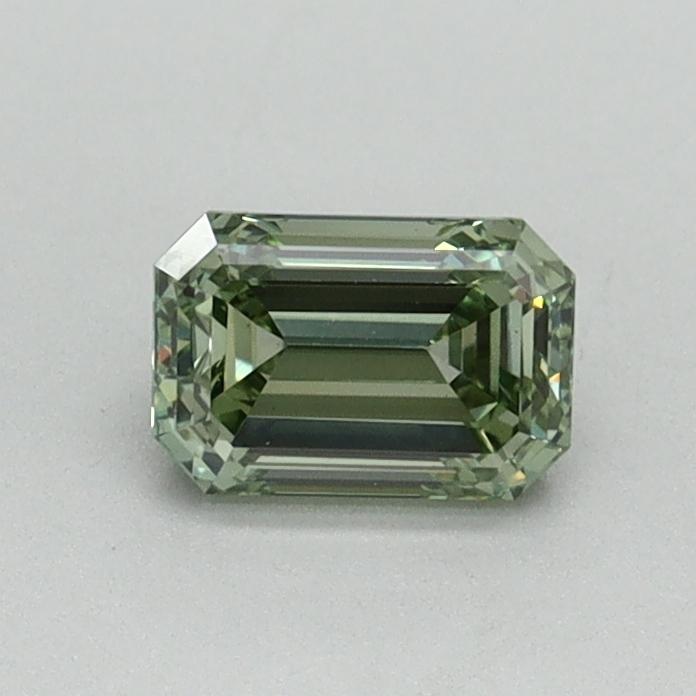 0.54 Ct. Fancy Vivid Green Emerald Lab Grown Diamond