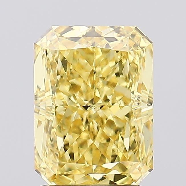 2.52 Ct. Fancy Vivid Yellow Radiant Lab Grown Diamond