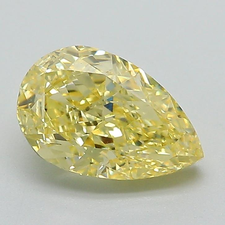 1.44 Ct. Fancy Intense Yellow Pear Lab Grown Diamond